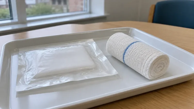 What is Blue Line Bandage in Health and Social Care